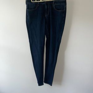 Navy blue skinny jeans